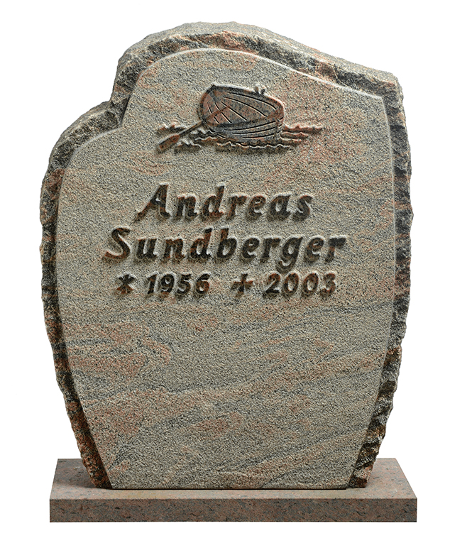 Hög smal gravsten GK1002-D