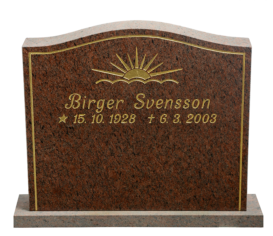 Låg bred gravsten GK1010-B