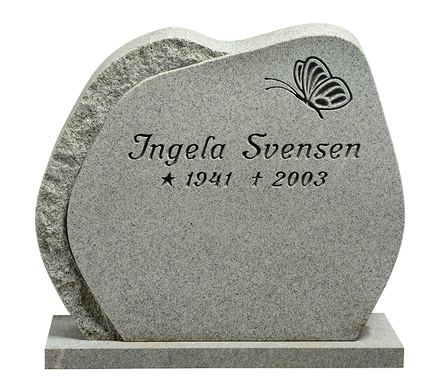 Låg bred gravsten GK1015-EF