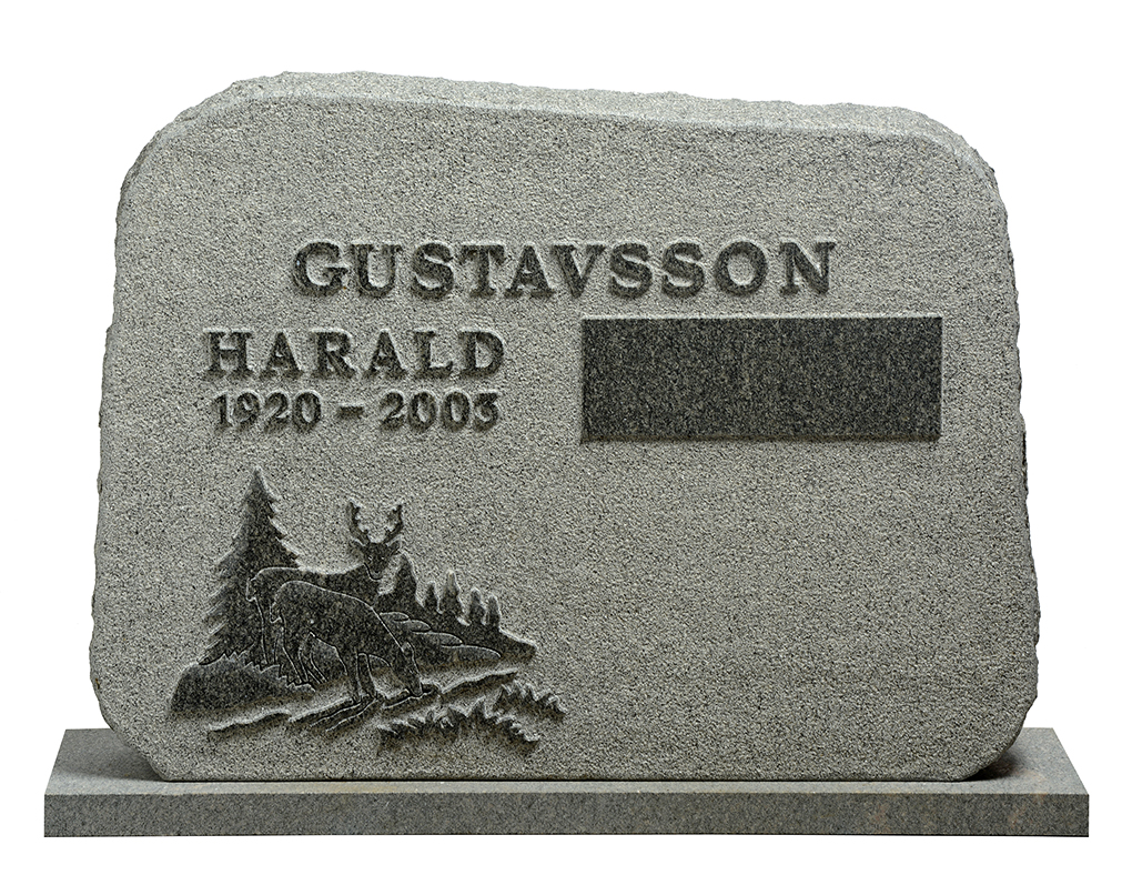 Låg bred gravsten GK1018-C