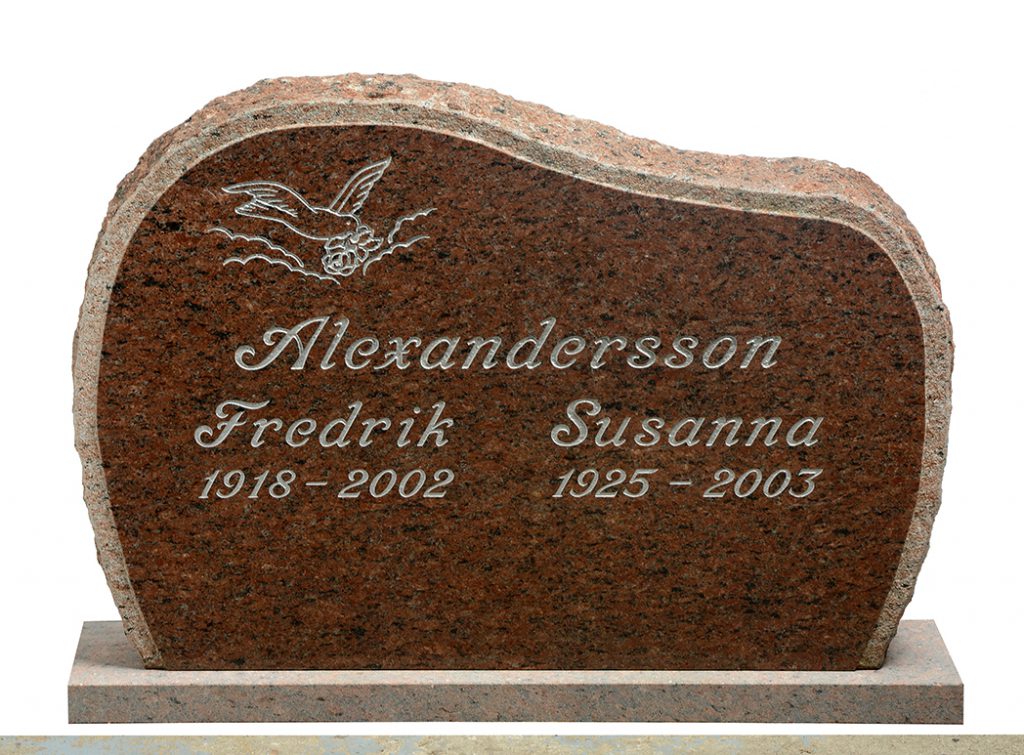 Låg bred gravsten GK1020-D