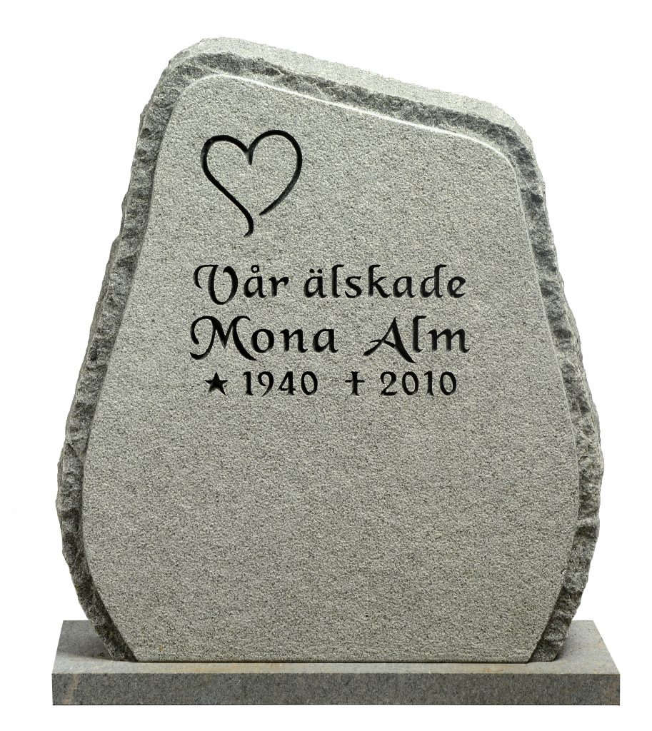 Hög smal gravsten GK1062-D