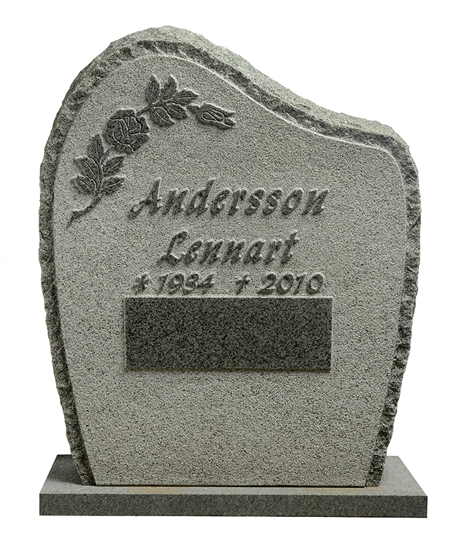 Hög smal gravsten GK1065-D
