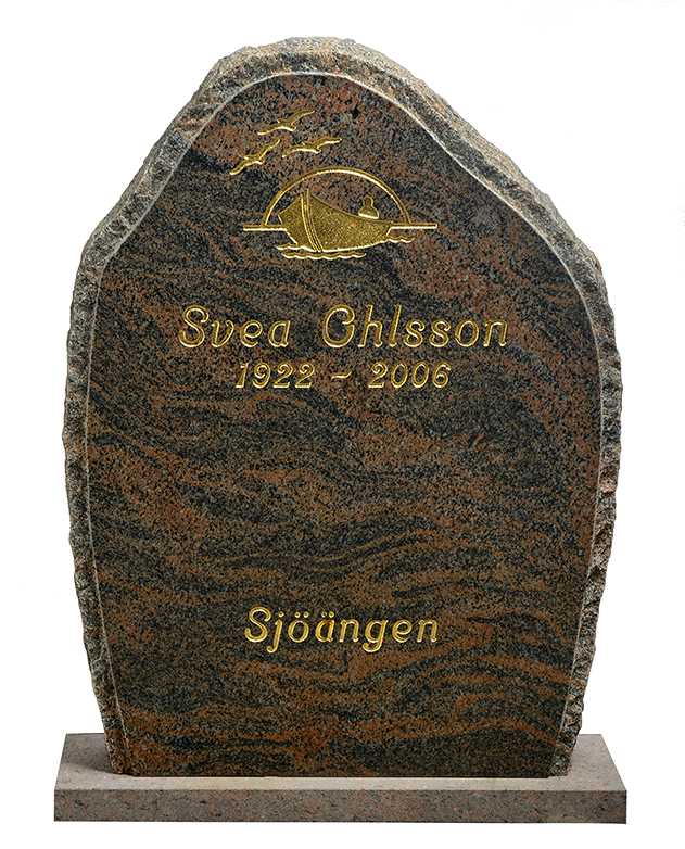 Hög smal gravsten GK1067-D